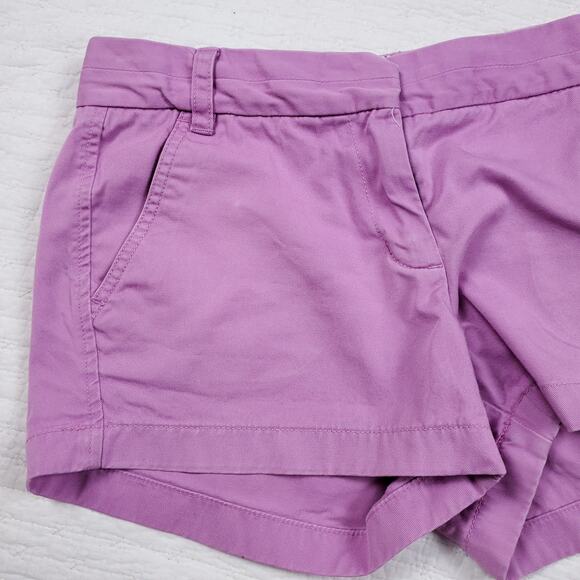 J.Crew Womens Classic Preppy Lilac/Lavender Purple Cuffed Chino Relaxed Short 6 - Picture 2 of 9